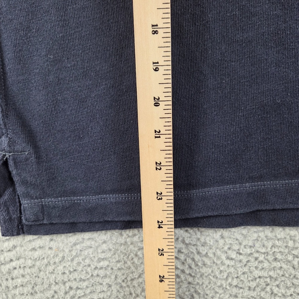 Buck Mason Field-Spec Rugby Crew Mens XS Navy Blue Long Sleeve Cotton T-Shirt - Picture 4 of 5